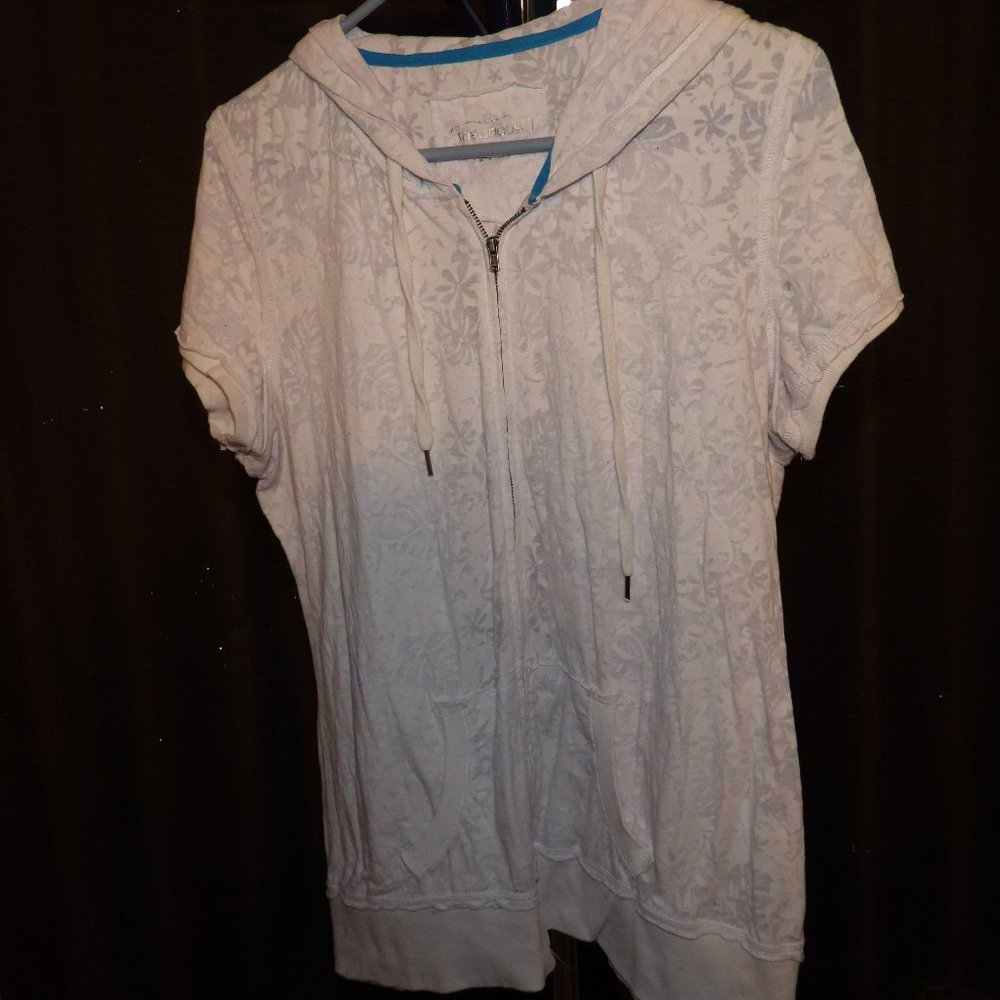 Maurices Short Sleeve Zip Up